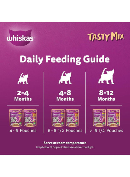 Whiskas Junior Tasty Mix Cat Food 12x70g