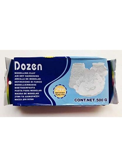 Dozen Modelling Clay Air Hardening White 500 Grams
