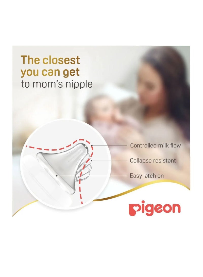 Pigeon Softouch Wide Neck Glass Bottle - 240mL