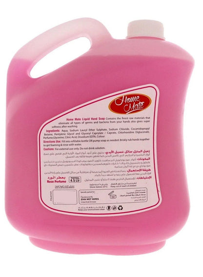 Liquid Hand Soap Rose Perfume 4.5L - Home Mate