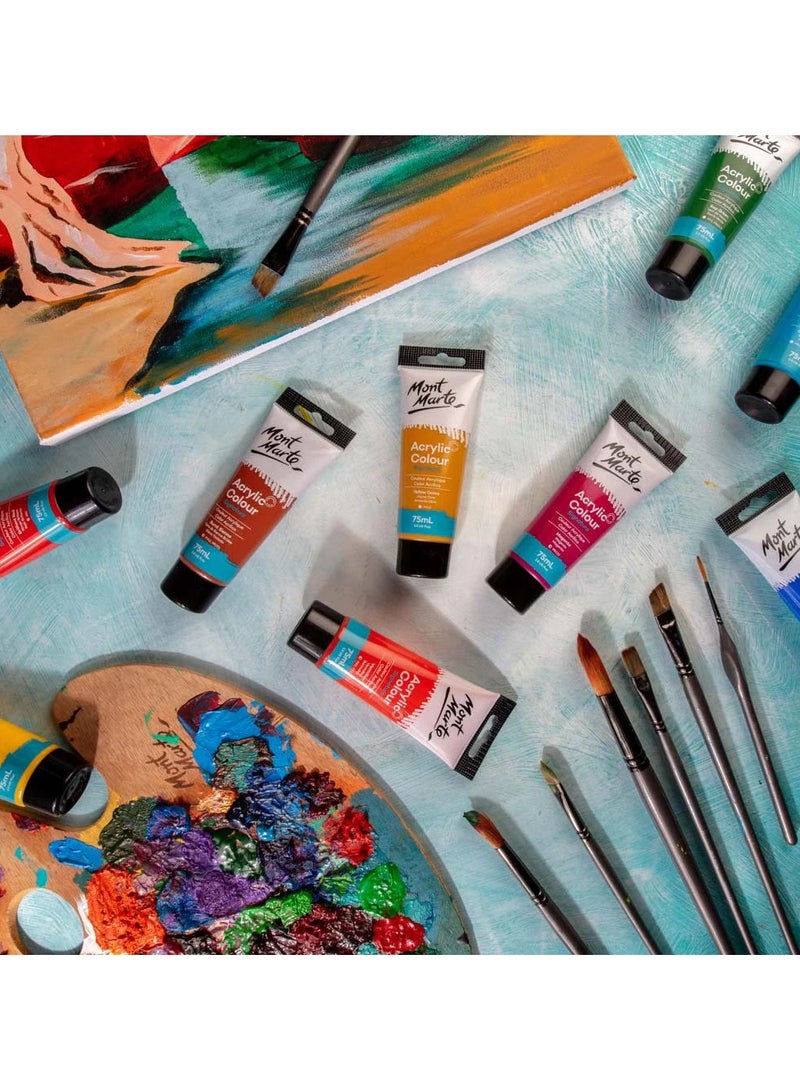 Mont Marte Yellow Ochre Acrylic Paint 75ML Tube