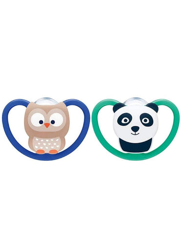 NUK Space Night Silicone Soother 6-18M 2 Pack