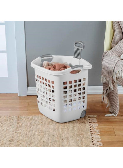 Sterilite Ultra Wheeled Laundry Basket 62L