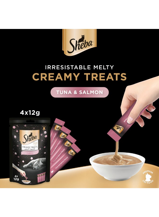 Sheba Melty Tuna And Salmon Treats 48g