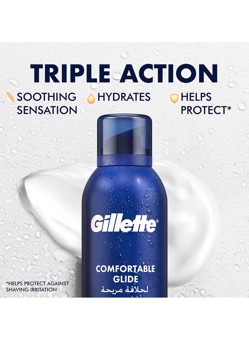 Gillette Comfortable Glide Shaving Foam 200 ML