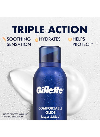 Gillette Comfortable Glide Shaving Foam 200 ML
