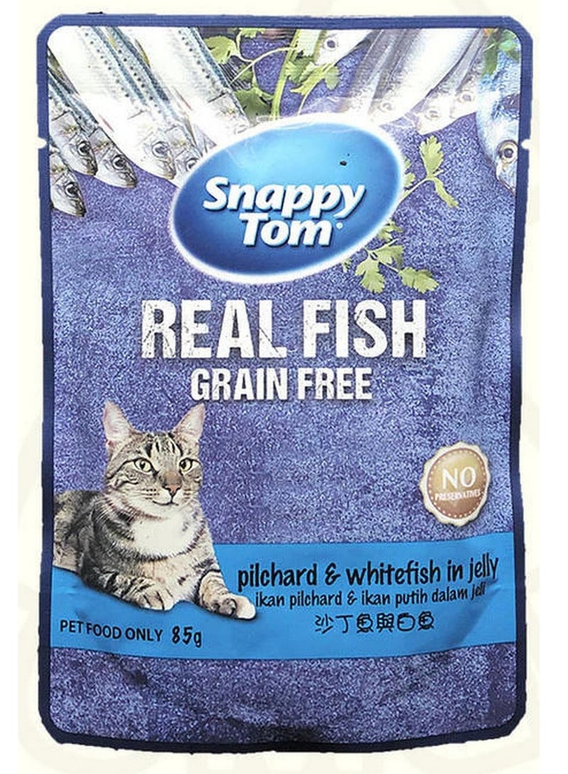 Snappy Tom Catfood Pilchard & Whitefish 85g