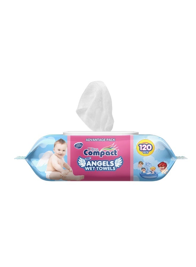 Ultra Compact Baby Wet Wipes 120 Pack - Ultra Compact
