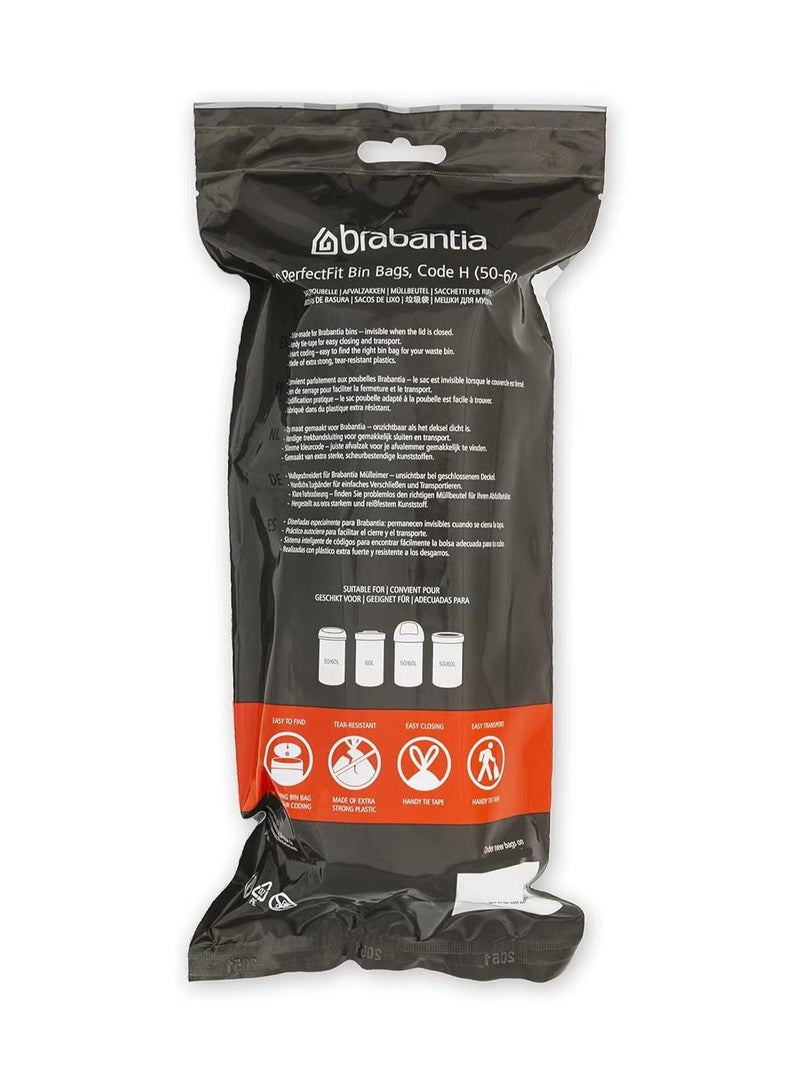 Brabantia Perfectfit Bin Bags for 50-60L Bins