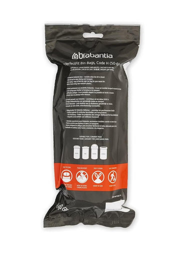 Brabantia Perfectfit Code H 50-60 Litre 20 Bin Bags