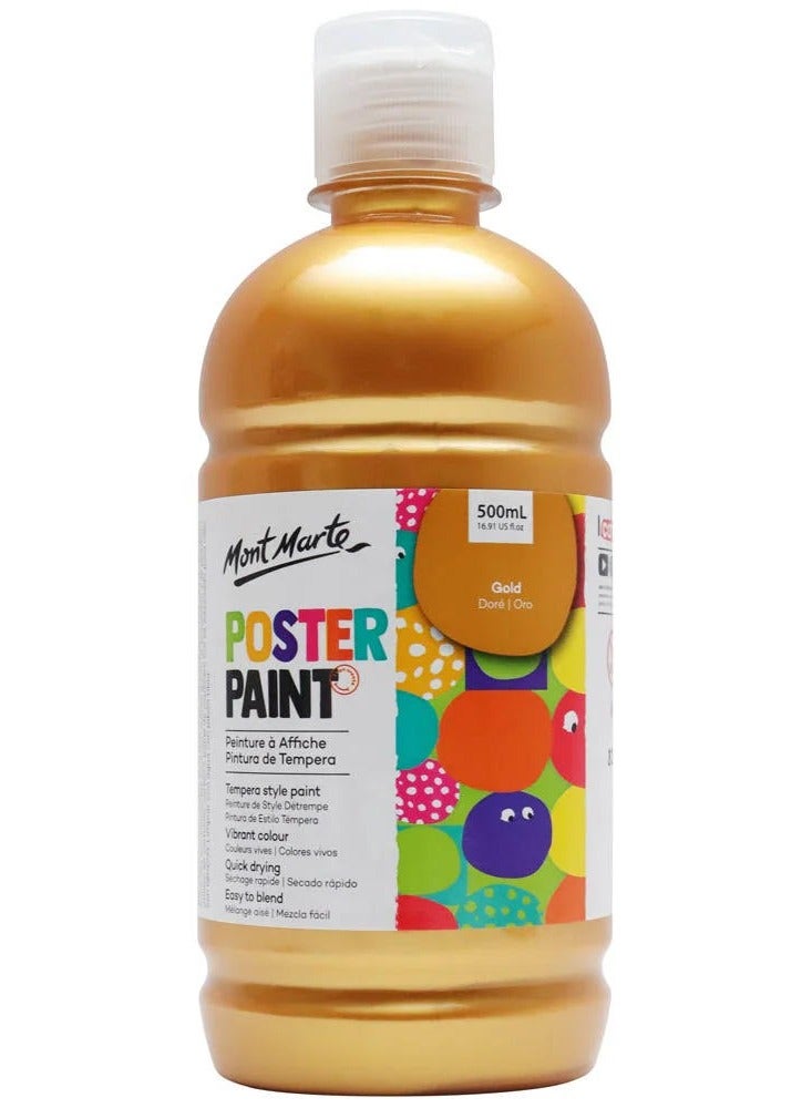 Mont Marte Poster Paint 500 ML Gold