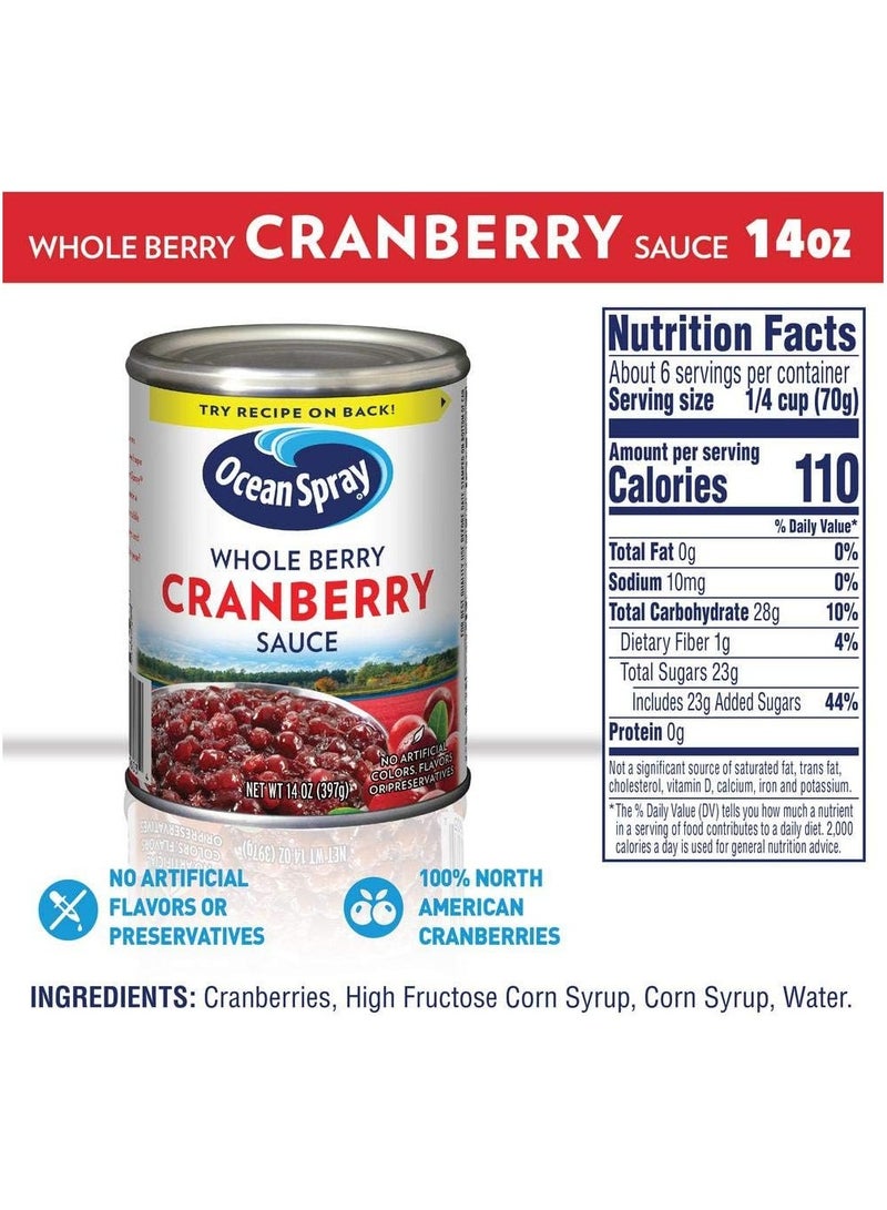 Whole Berry Cranberry Sauce 397 G - Ocean Spray
