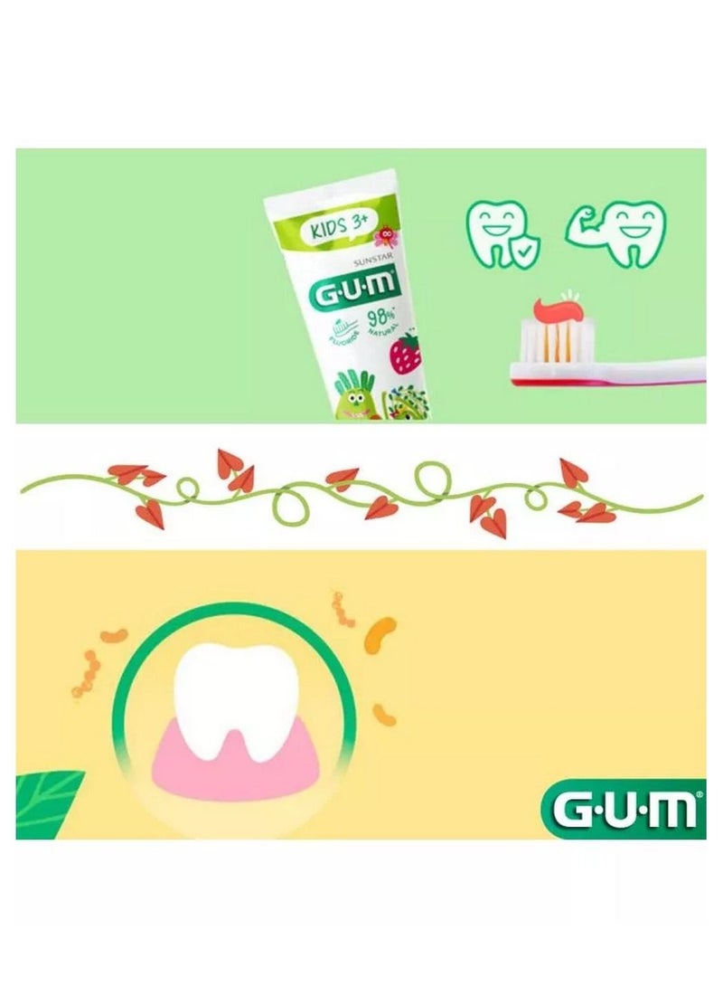 SUNSTAR Gum Kids Toothpaste Strawberry 50ml