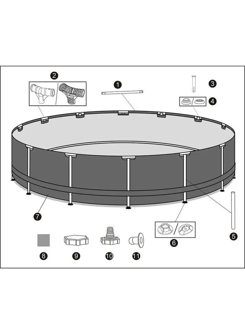 Bestway Steel Pro Frame Pool 3.05M - Bestway