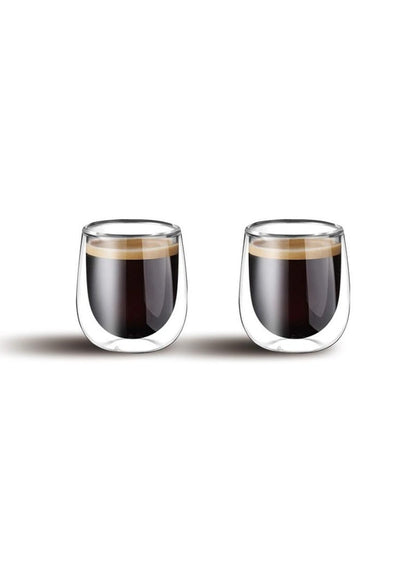 Cuisine Art Double Wall Glass Cup Set - 450Ml