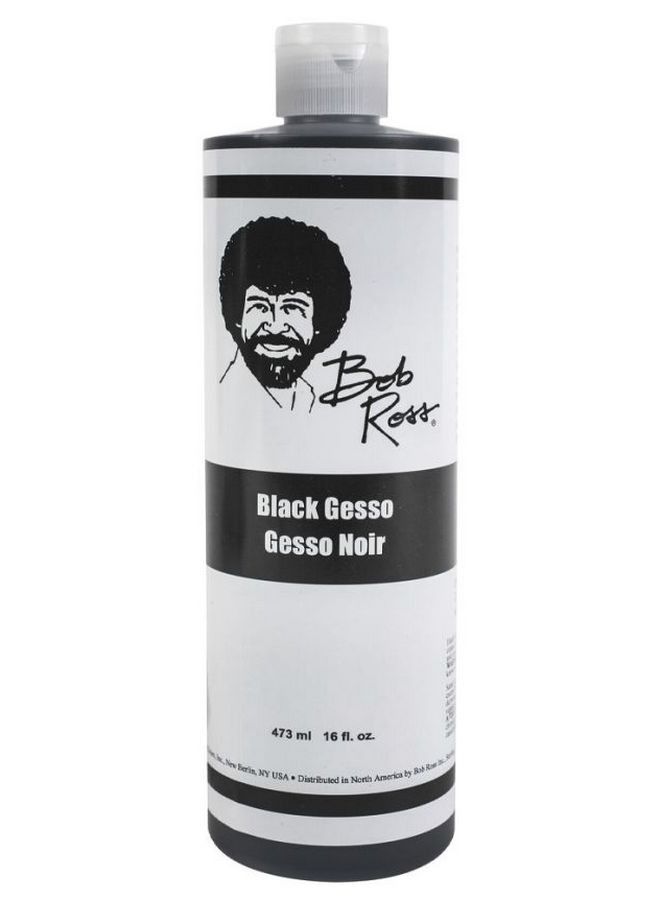 BOB ROSS Black Gesso 473ml - Premium Art Primer