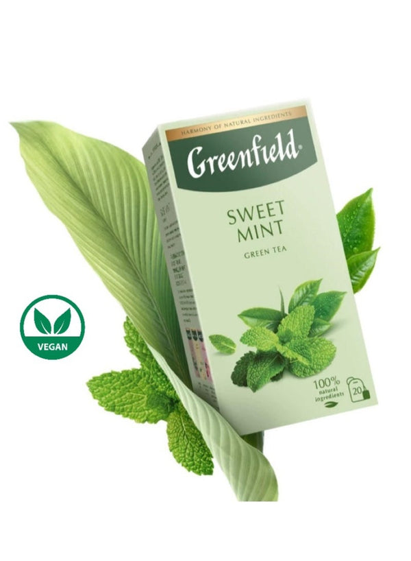 Refreshing Sweet Mint Green Tea by Greenfield