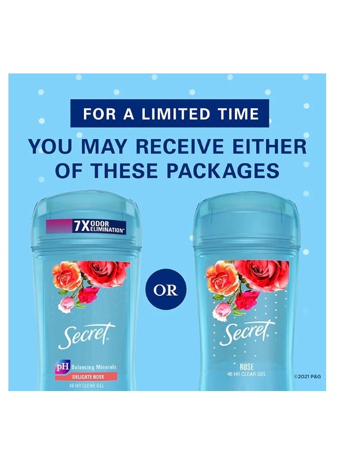 Secret Clear Gel Antiperspirant Rose Scent 73g