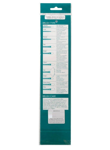 Mont Marte Gallery Brush Set Oils 4Pc