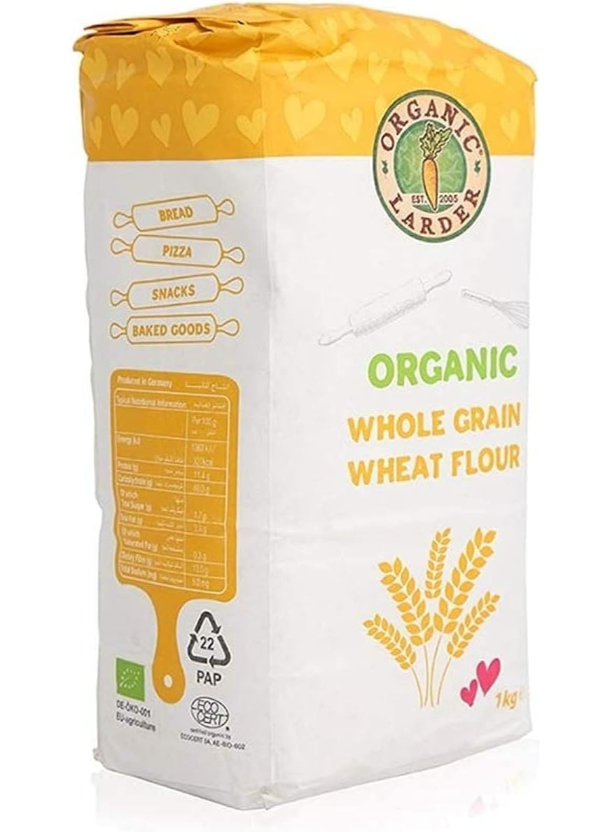 daily home, flour 1kg, grain wheat, grain wheat flour, needs key, net weight, organic larder, organic whole, organic whole grain, wheat flour, wheat flour 1kg, wheat rich, whole grain, whole grain wheat, whole wheat