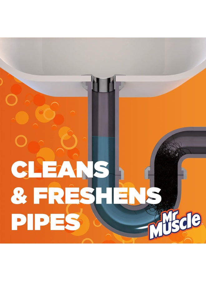 bathroom drains, cleaner unblocks, clogs works, drain cleaner, food clogs, food clogs works, granules drain, granules drain cleaner, grease food, grease food clogs, kitchen bathroom, mr muscle, power granules, power granules drain, unblocks kitchen