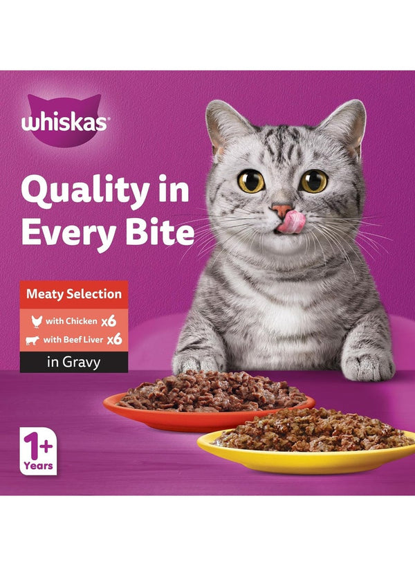 Whiskas Meaty Selection Wet Cat Food Pack