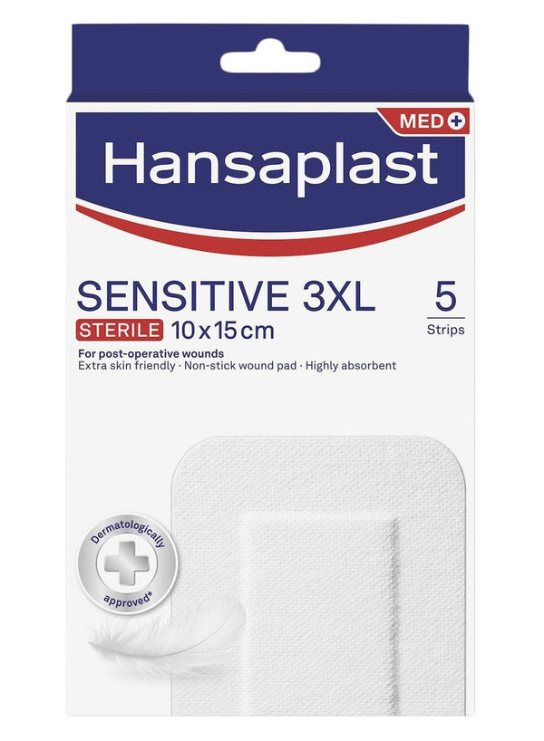 Hansaplast Sensitive 3XL Compress for Wound Care