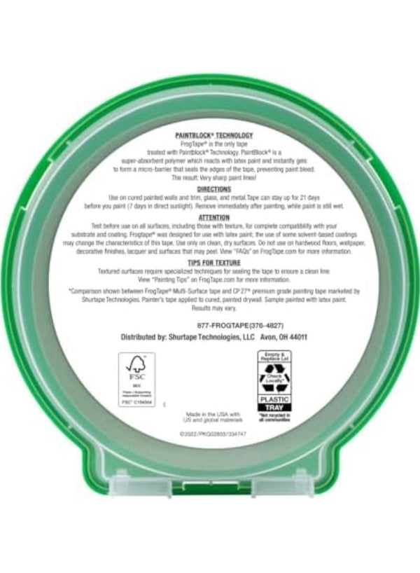FrogTape Multi Surface Painter's Tape Green 60 Yards