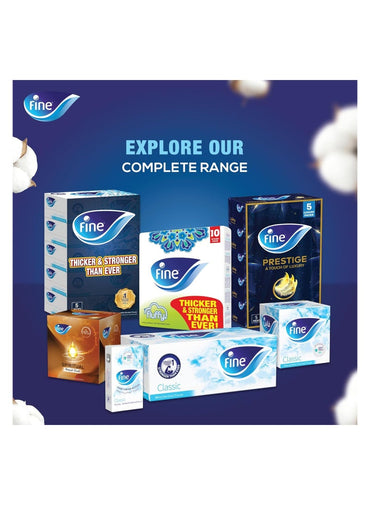 Fine Cubic Facial Tissue 1 Box Of 100 Sheets X 2 Ply