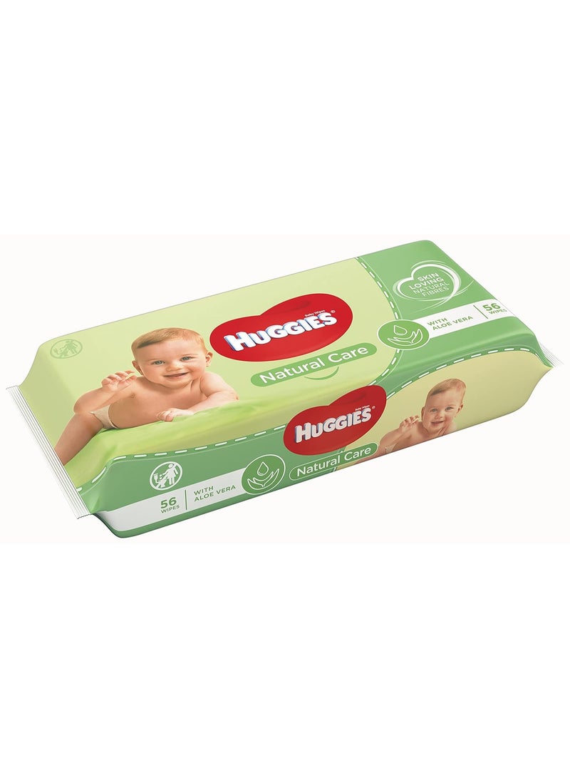 HUGGIES Natural Care Baby Wipes with Aloe Vera