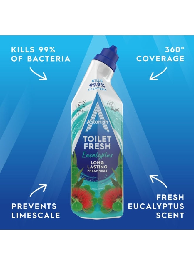 astonish, buildup fast, cleaning prevent, cruelty free, eucalyptus long, fast working, fragrance kills, free vegan, free vegan 750ml, fresh eucalyptus, lasting fragrance, long lasting, toilet fresh, vegan 750ml, working cruelty
