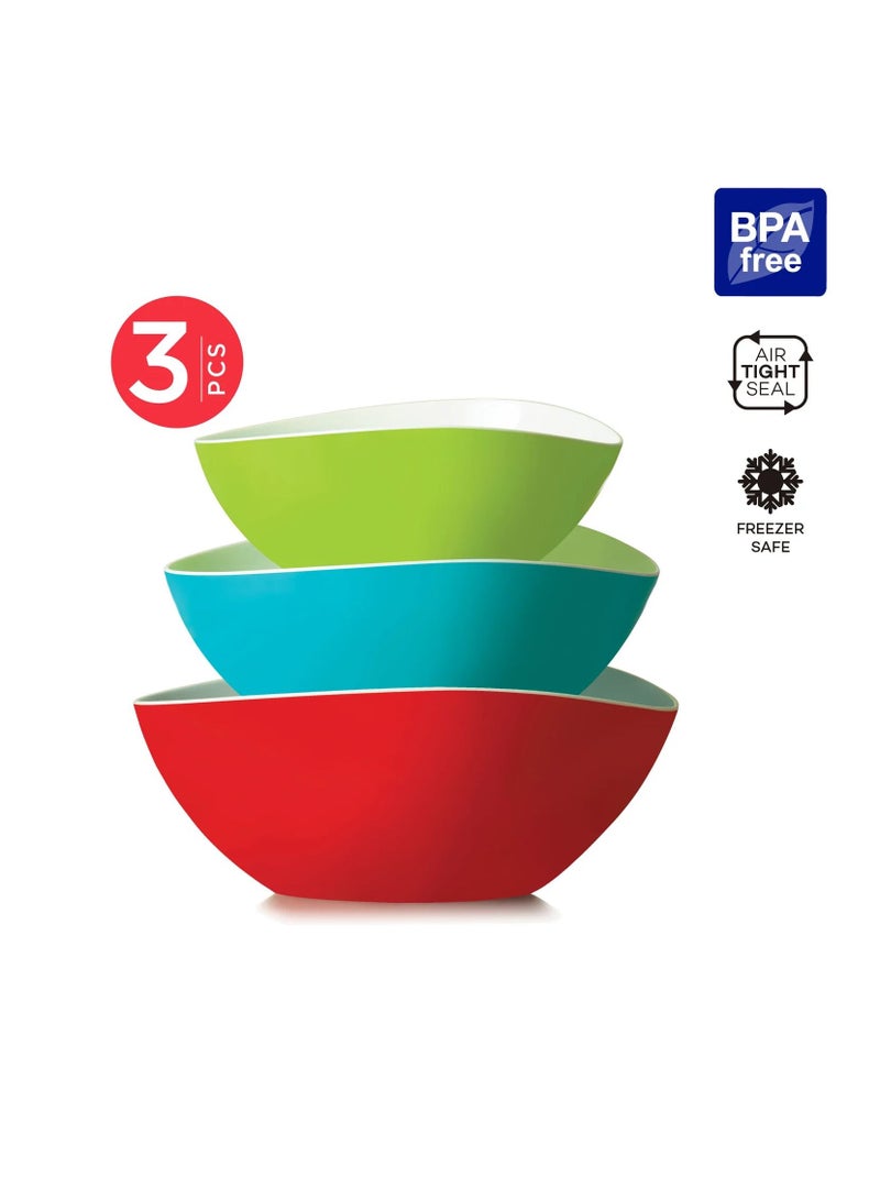 Cosmoplast LOCK2GO Teardrop Bowl Set - Premium Storage