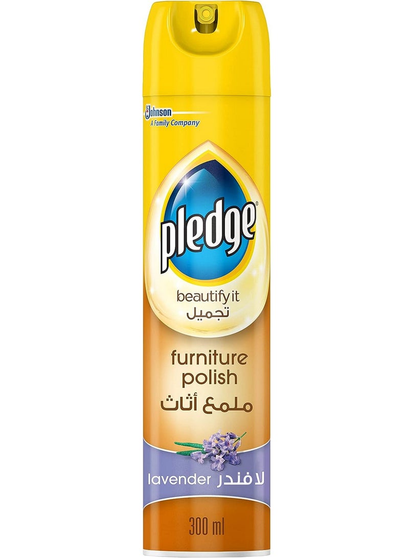 Pledge Beautify It Furniture Polish Spray Lavender
