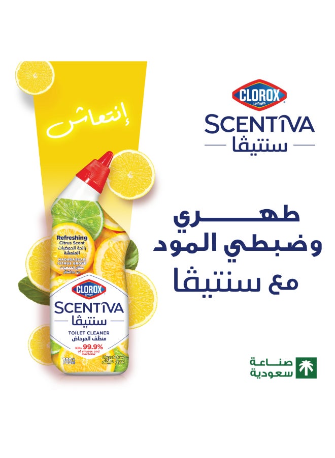 Clorox Scentiva Toilet Cleaner 709ml - Citrus Fresh