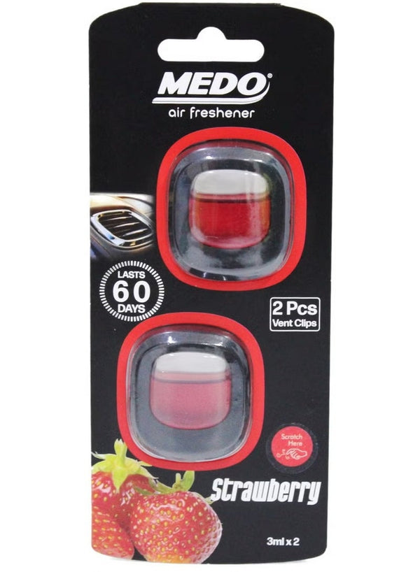 Medo Strawberry Car Air Freshener - Long-Lasting Freshness