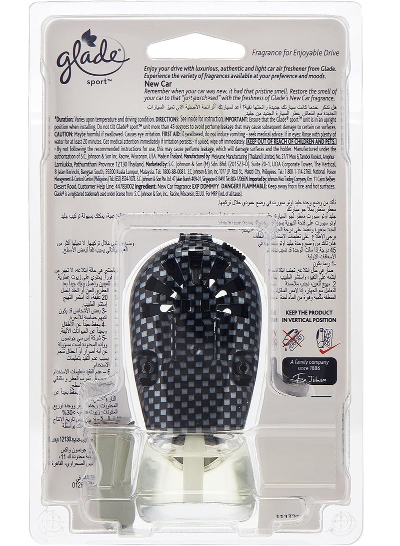 Glade Sport New Car Air Freshener - 75 Days of Freshness