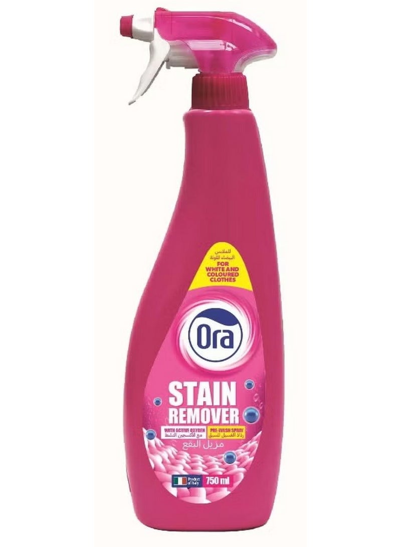 Ora Stain Remover With Active Oxygen Pre Wash Spray For White And Coloured Clothes 750 ML
