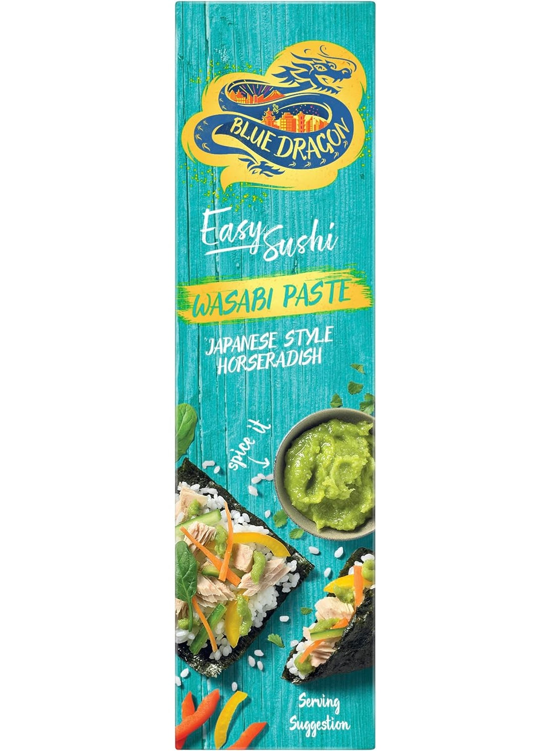 blue dragon, blue fcf, bold sharp, e133 may, far beyond, fcf e133, goes far, light green, oil water, real wasabi, soy sauce, sushi multicolour, values per, wasabi paste, water salt