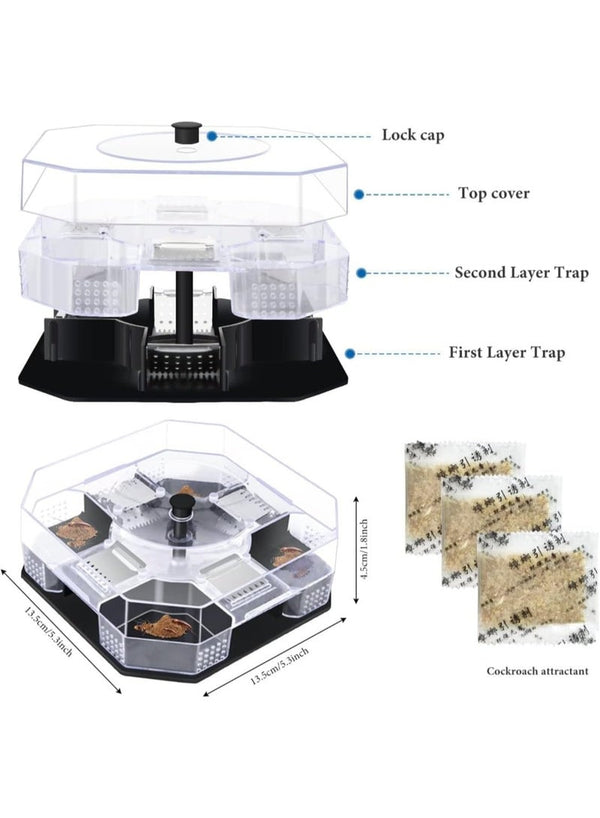 PODO Cockroach Trap - Pet Friendly Indoor Roach Killer