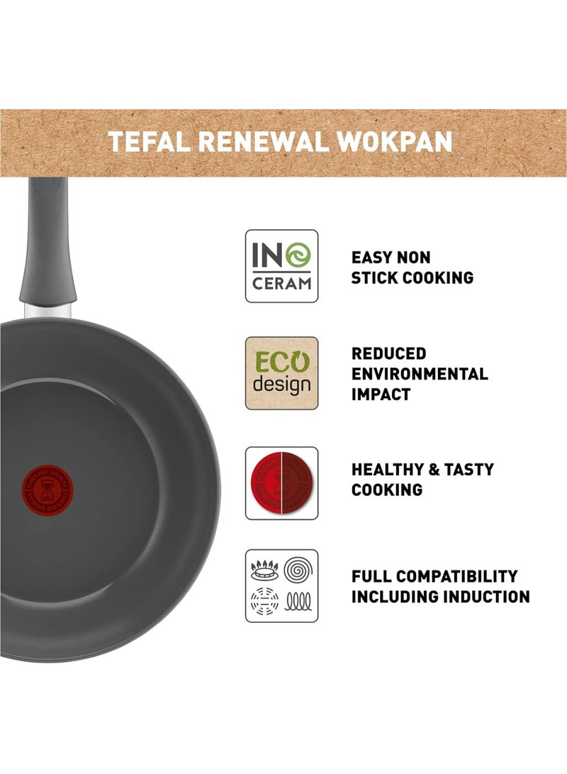 Tefal Renewal Non Stick Wokpan for Healthy Cooking