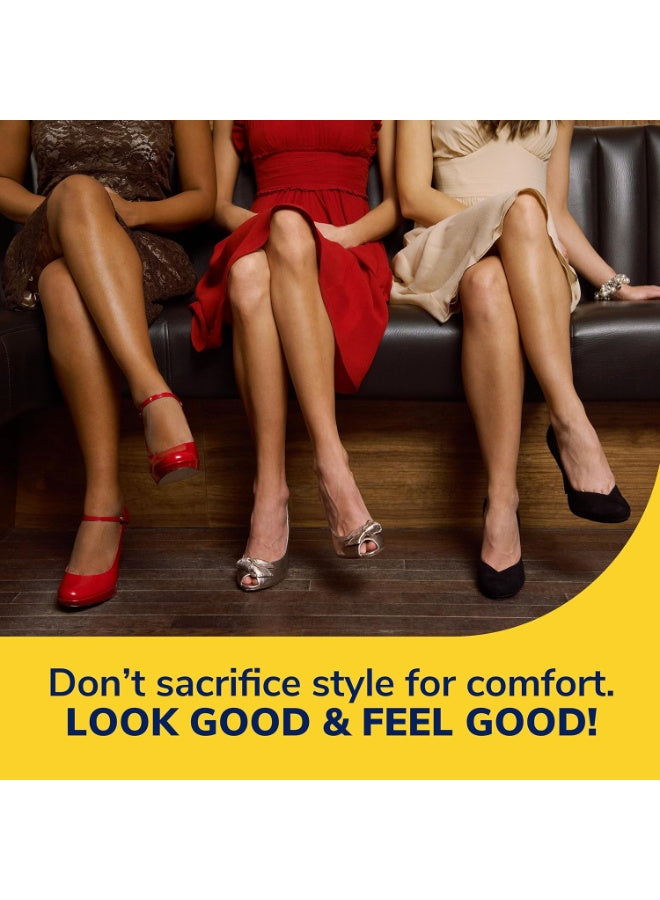 absorb shock, dr scholl s, dress shoes, flexible gel, foot cushions, gel design, heels soft, heels wedges, prevent toe, shoe styles, shoes stays, soft gel, tight heels, wear heels, women 6-10
