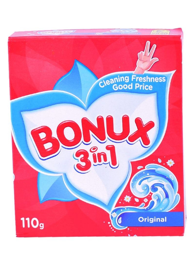 BONUX Original 3 In 1 Detergent Powder 110 G