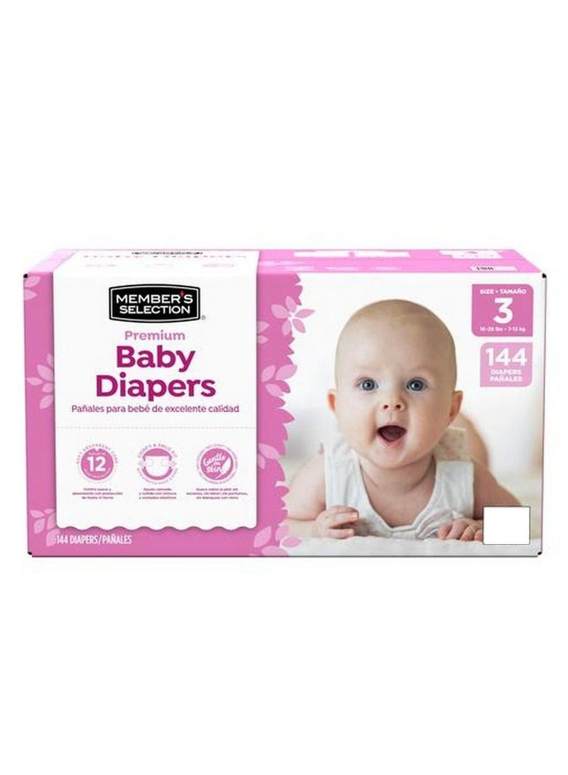 Premium Baby Diapers Size 3 by MEMBER'S SELECTION