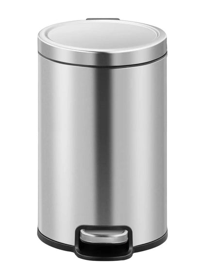 EKO Serene Stainless Steel Step Bin 12 L