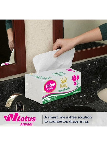Lotus Alwadi King Interfold Hand Tissue Pack of 4