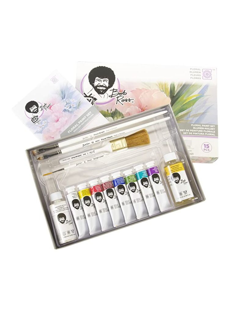 BOB ROSS Floral Paint Set - Artistic Expression Unleashed