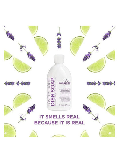 Sapadilla Liquid Dish Soap 473 ML - Sweet Lavender & Lime