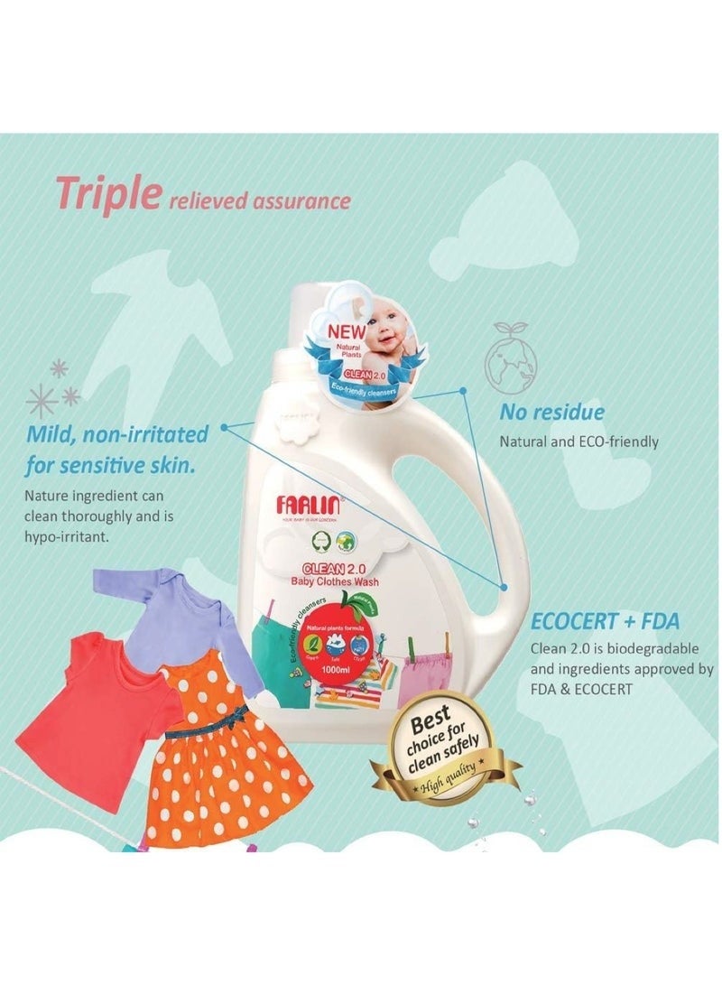FARLIN Clean 2.0 Baby Clothes Wash 1000 ML