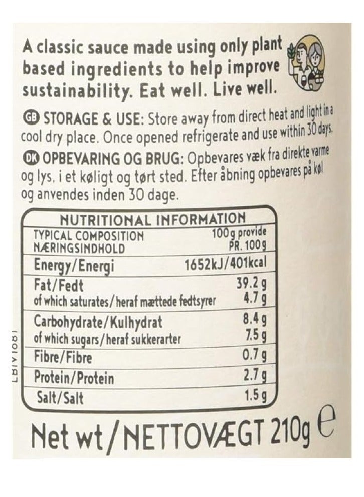 INSPIRED VEGAN Tartare Sauce 210g