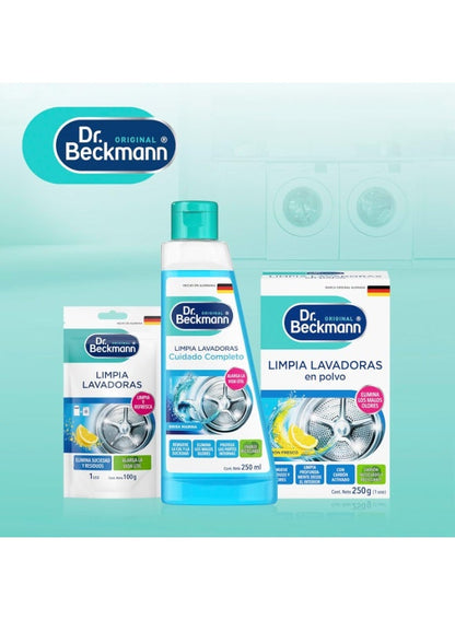 dr beckmann,machine care,care cleaner,metal rubber,rubber parts,odour removal,carbon formula,lifespan odour,protects metal,washing machine,activated carbon,formula prolongs,removal protects,deep maintenance,cleaner activated